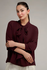Tie Collar Top